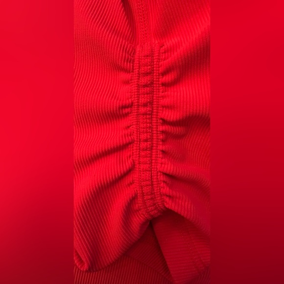 WILO the Label Ribbed leggings Red Size Large - Picture 7 of 11